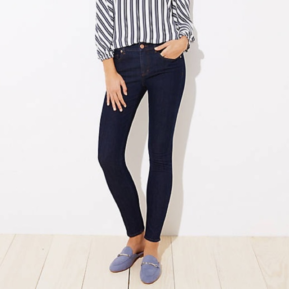 Loft Dark Wash Denim Legging